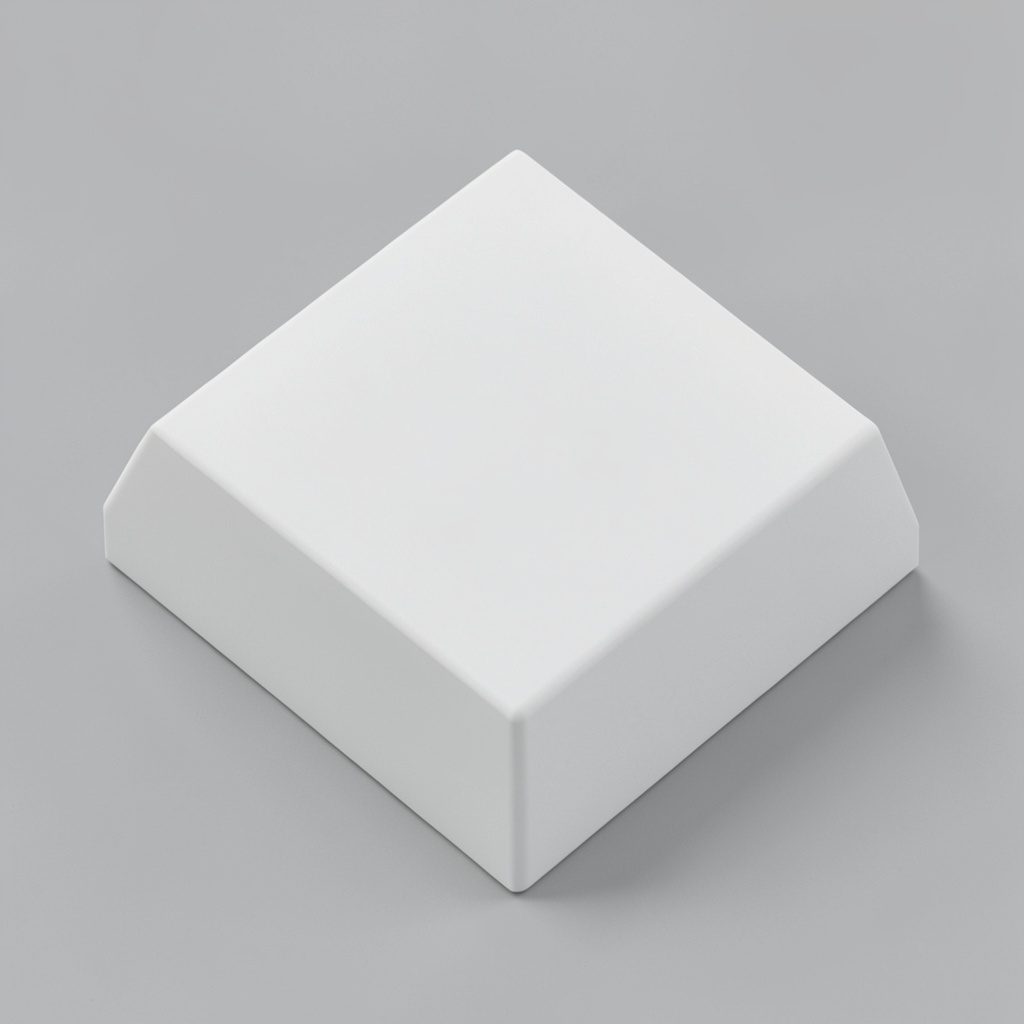 An isometric 3D render of an open planner, a colorful pen, and a small heart-shaped stone on a desk, in soft pastel pink and cream, suggesting inspired daily rhythms.